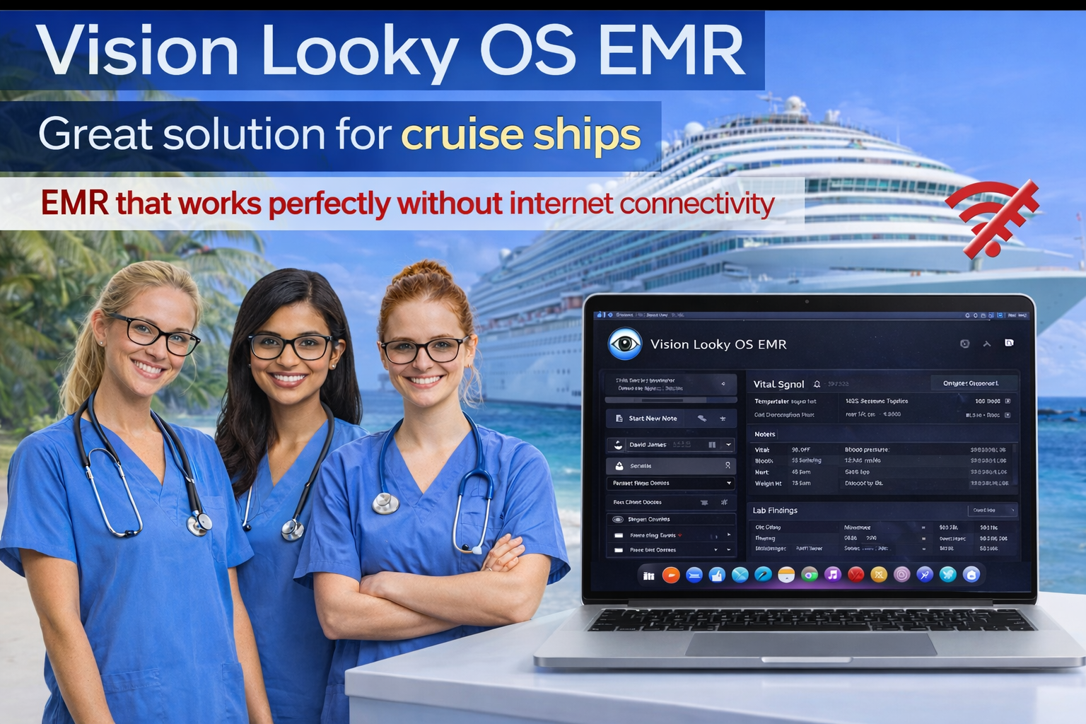 Vision Looky OS EMR for Cruise Ships