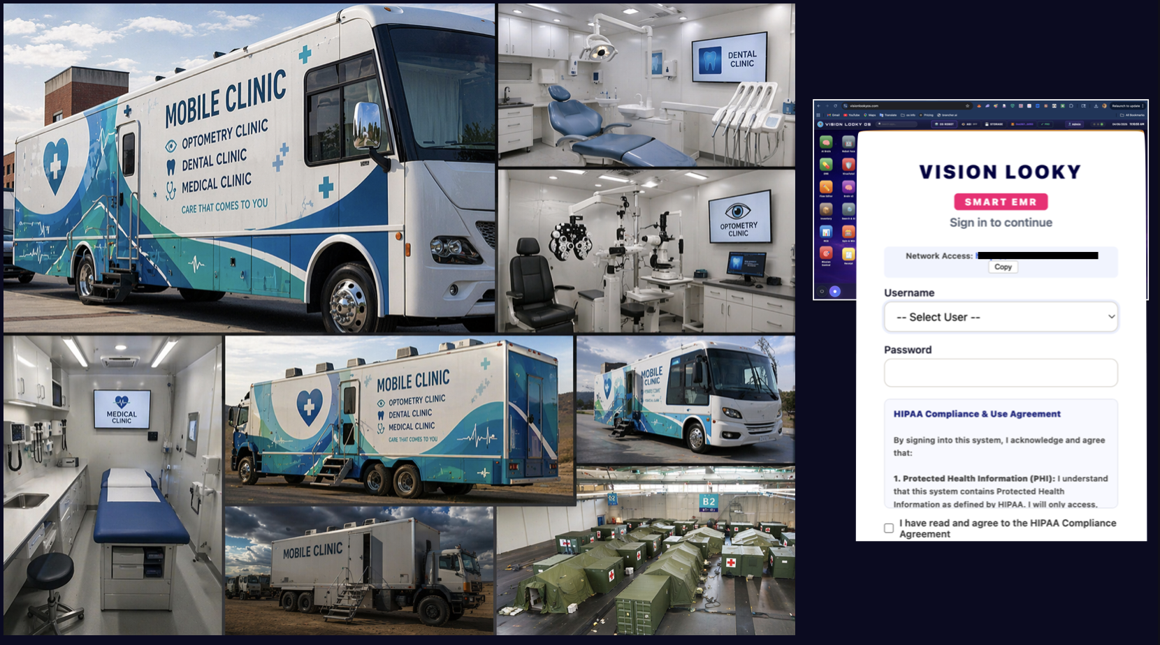 Mobile Clinic with Vision Looky OS